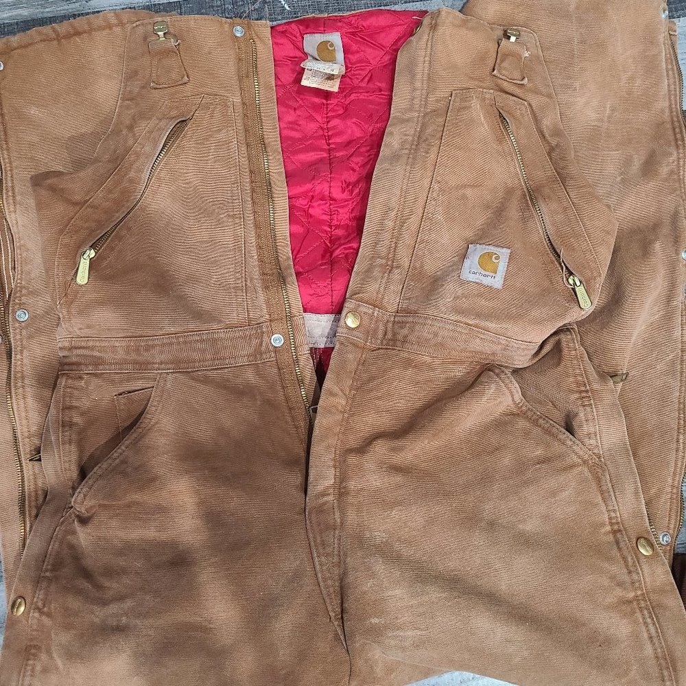 Insulated Carhartt Bibs - 34x32